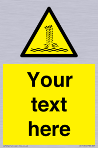 Custom warning artificial waterfall